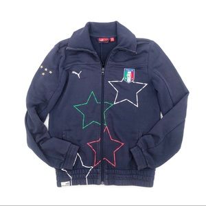 Puma Italia Full Zip Jacket Size Small EUC
